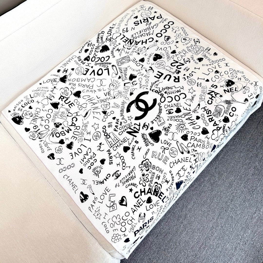 CHANEL 25S SCARF 90 IN SILK 730660 mysite