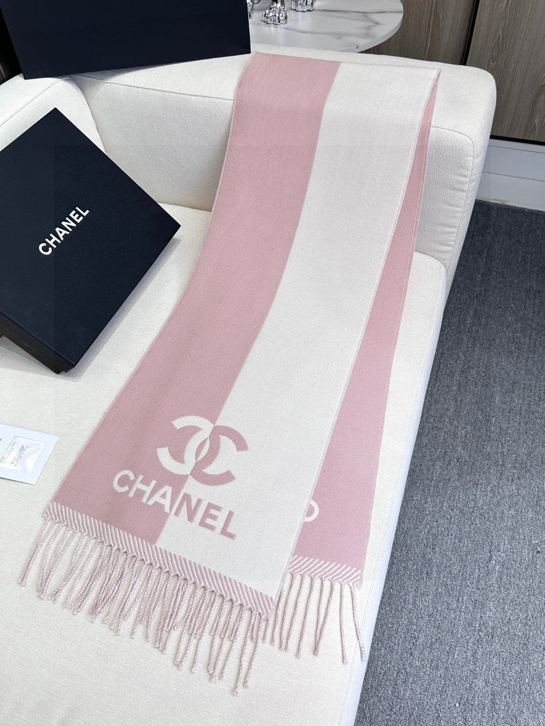 CHANEL 25S SCARF 184 IN MERINO WOOL 727322 mysite