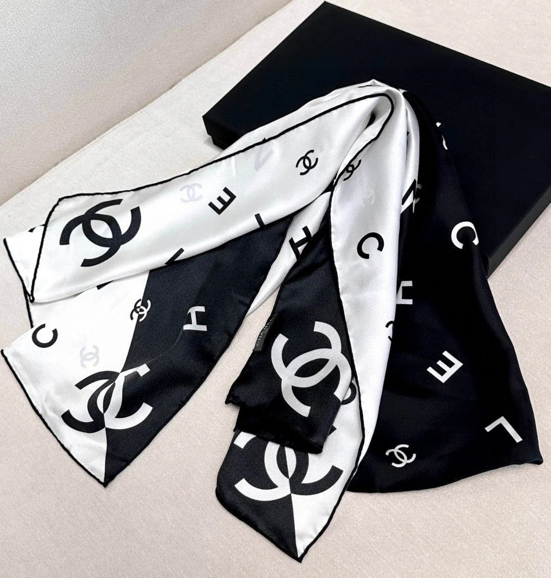 CHANEL 25S SCARF 90 IN SILK 720005 mysite