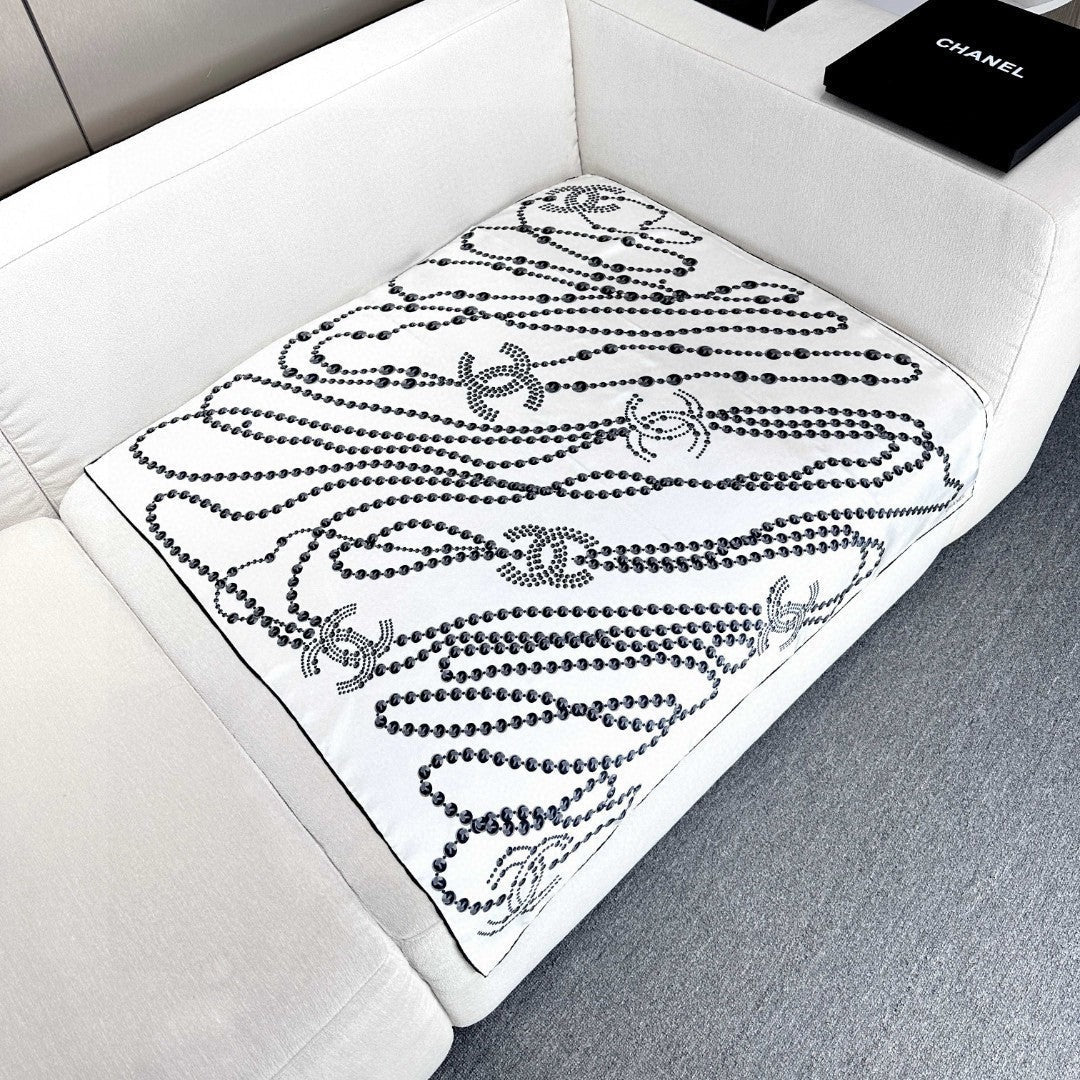 CHANEL 25S SCARF 90 IN SILK 711321 mysite