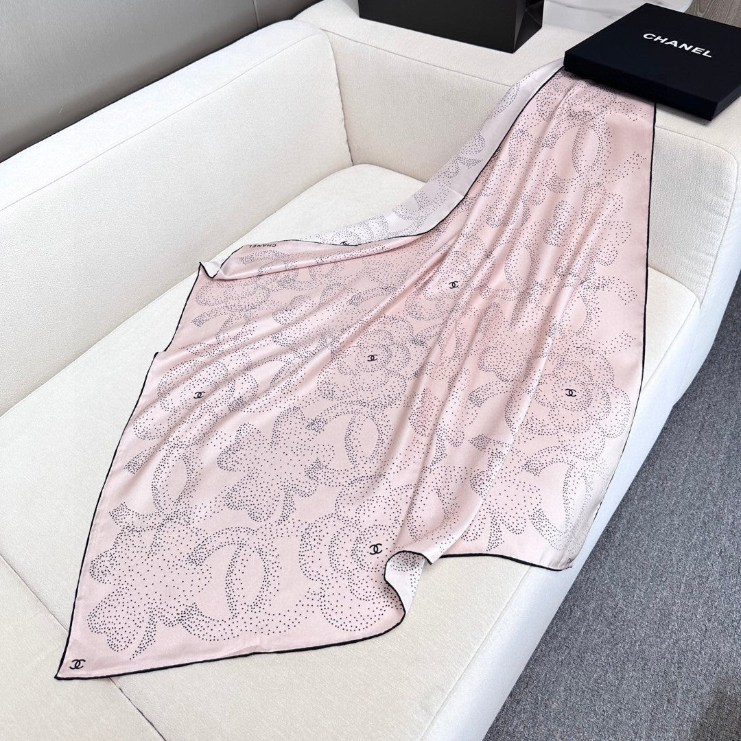 CHANEL 25S SCARF 90 IN SILK 730644 mysite