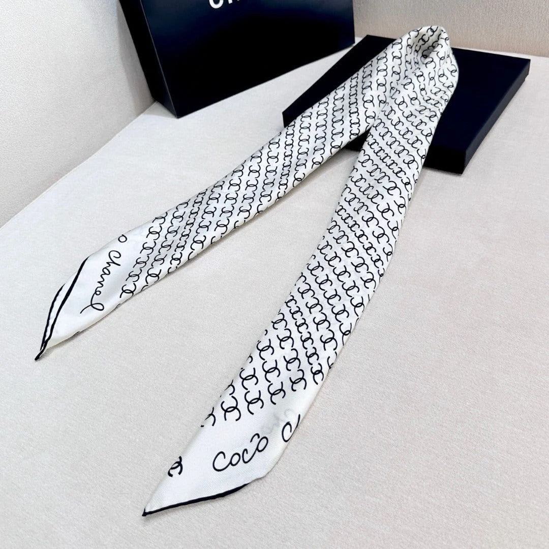 CHANEL 25S SCARF 90 IN SILK 732138 mysite