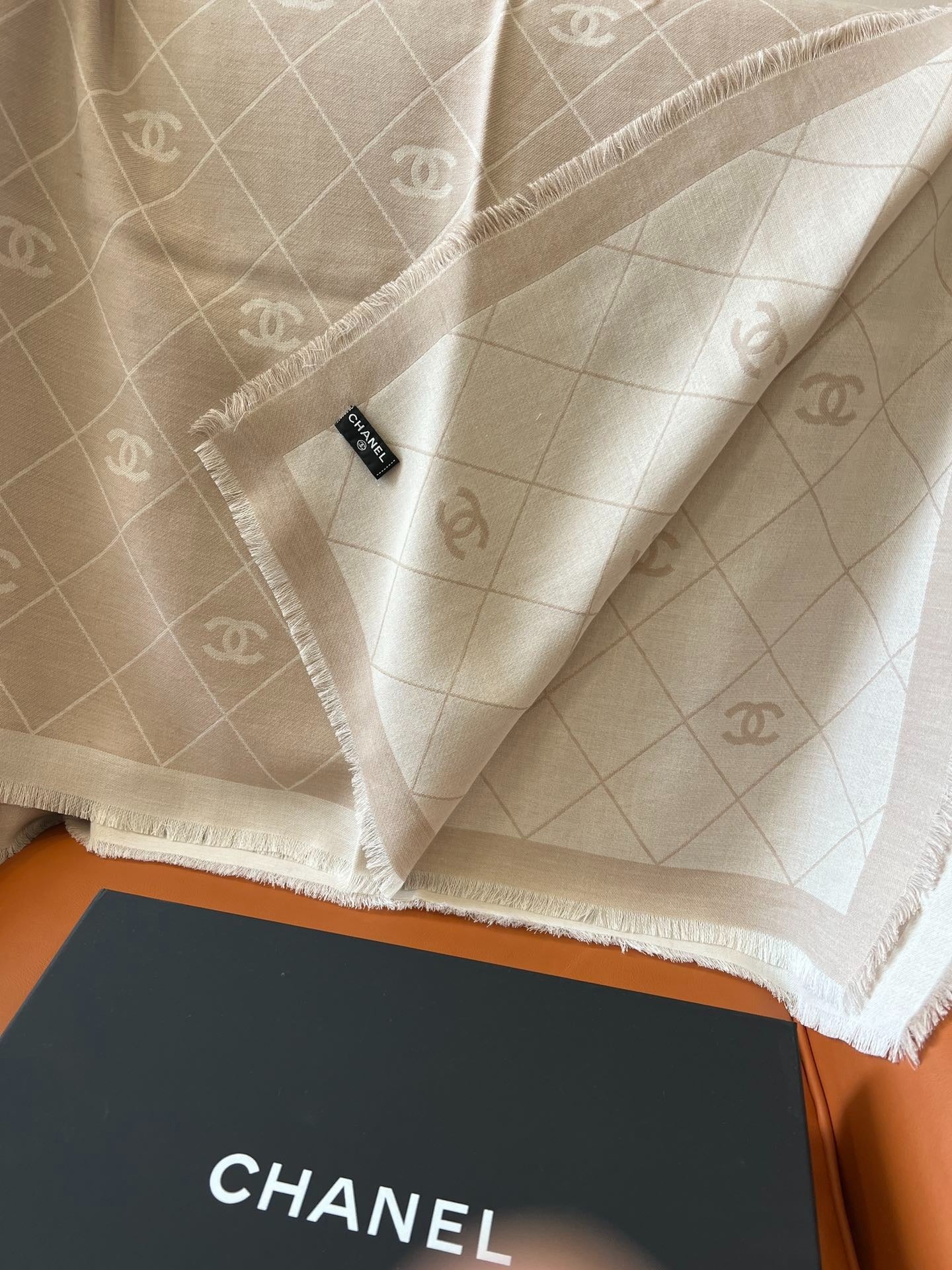 CHANEL 25S SCARF 140 IN WOOL SILK 700809 mysite