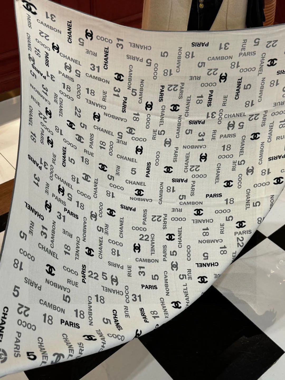 CHANEL 25S SCARF 140 IN CASHMERE SILK 733896 mysite