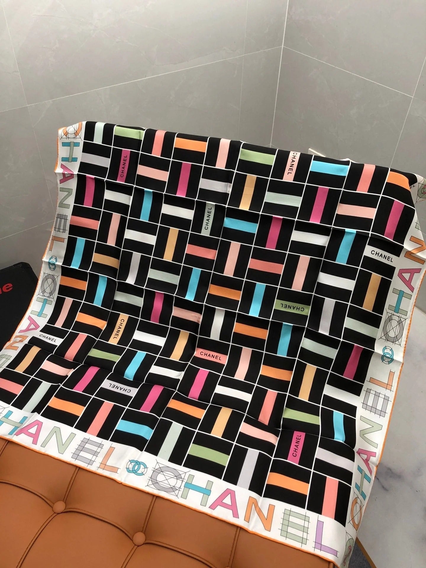 CHANEL 25S SCARF 90 IN SILK 704583 mysite