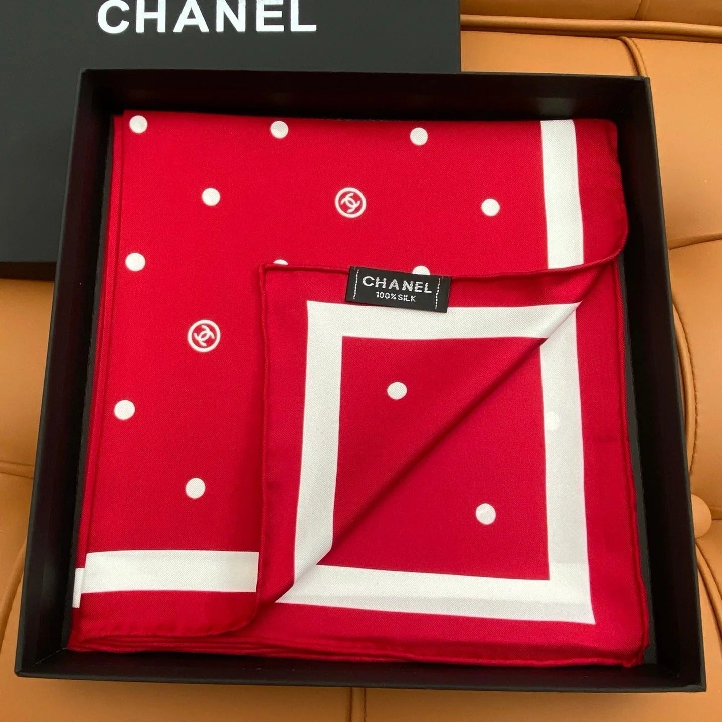 CHANEL 25S SCARF 90 IN SILK 704604 mysite