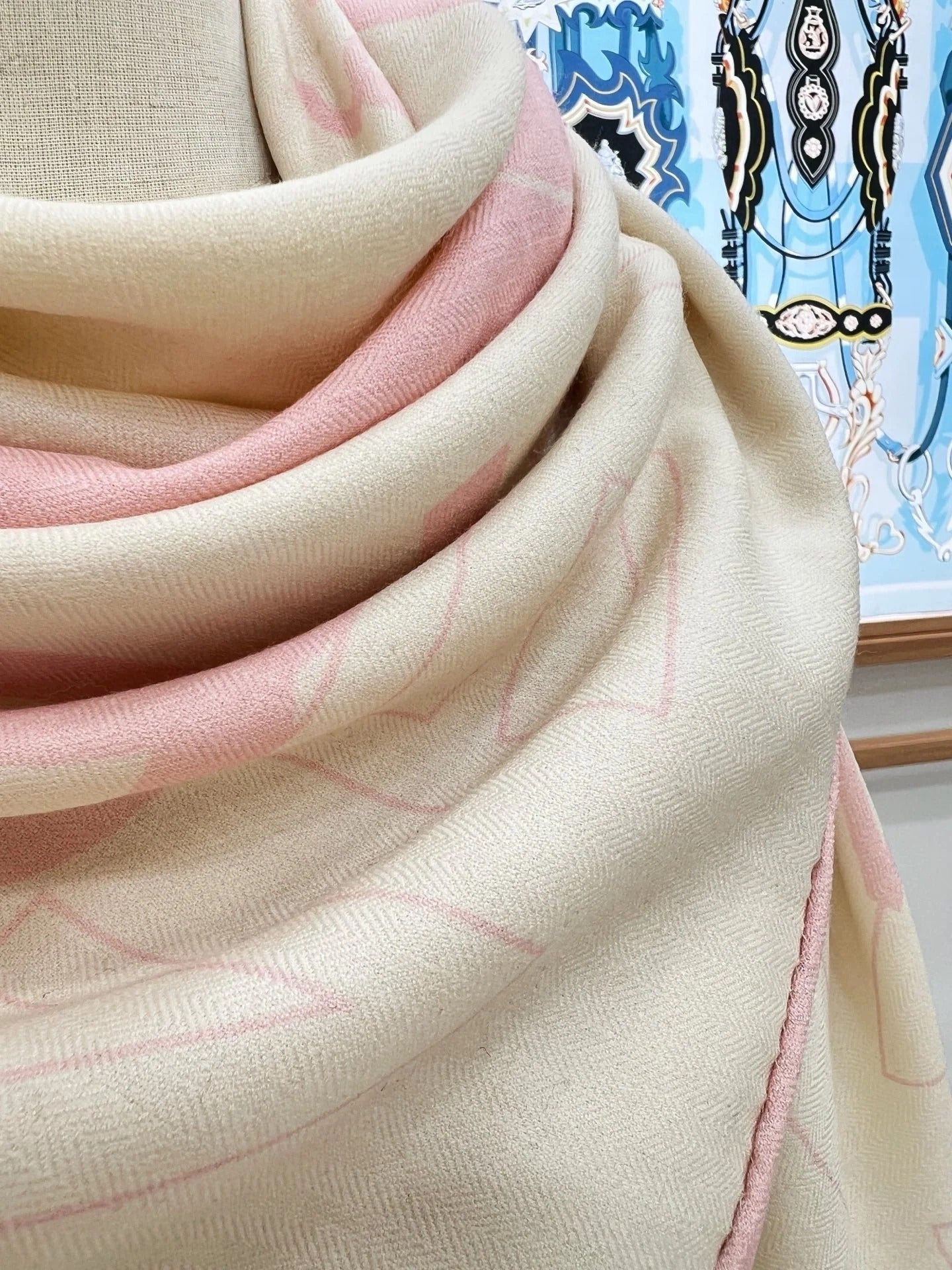 CHANEL 25S SCARF 135 IN CASHMERE SILK 737234 mysite