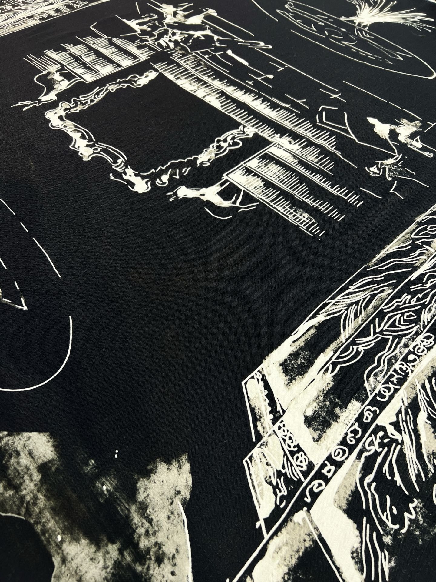 CHANEL 25S SCARF 135 IN CASHMERE SILK 737229 mysite