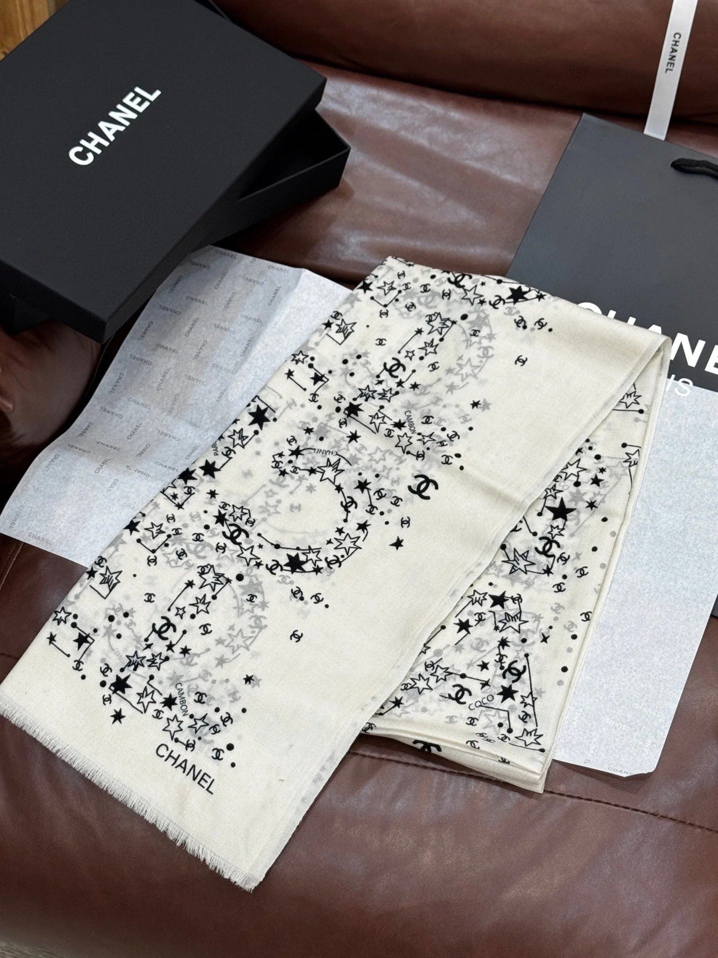CHANEL 25S SCARF 200 IN CASHMERE 728987 mysite
