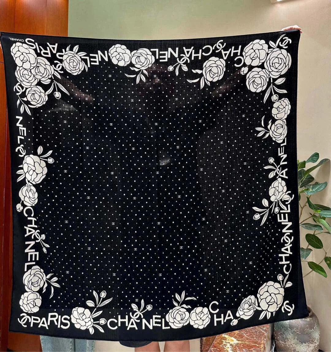 CHANEL 25S SCARF 140 IN SILK 735805 mysite