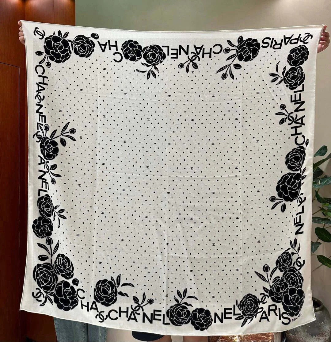 CHANEL 25S SCARF 140 IN SILK 735806 mysite