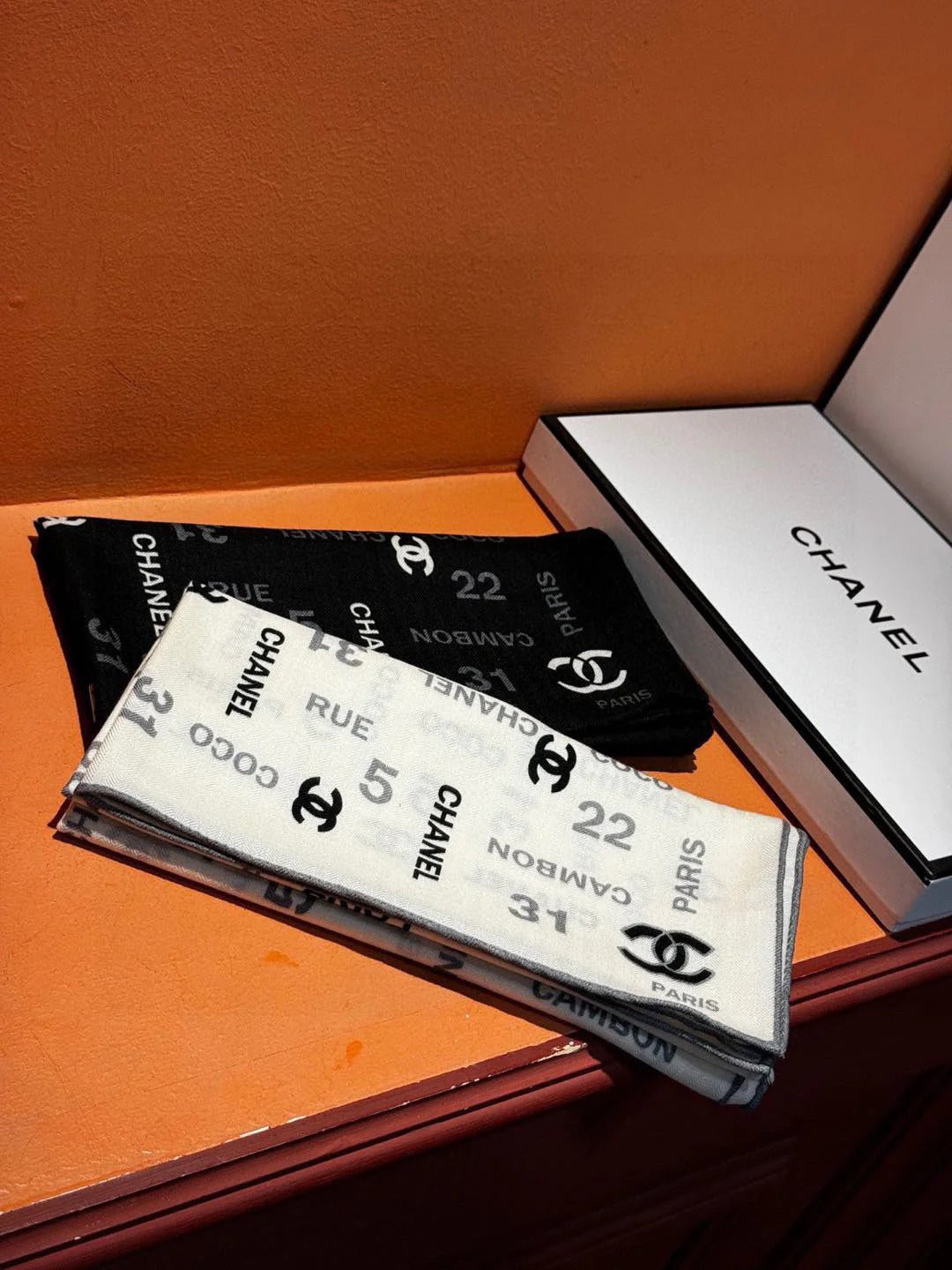 CHANEL 25S SCARF 180 IN CASHMERE SILK 738479 mysite