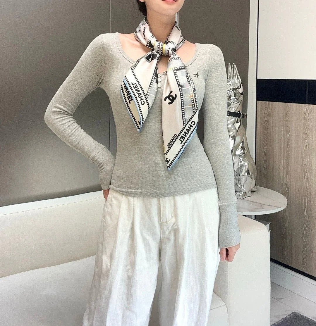 CHANEL 25S SCARF 88 IN SILK 737190 mysite