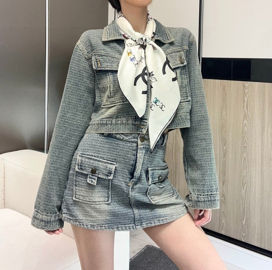 CHANEL 25S SCARF 90 IN SILK 735830 mysite