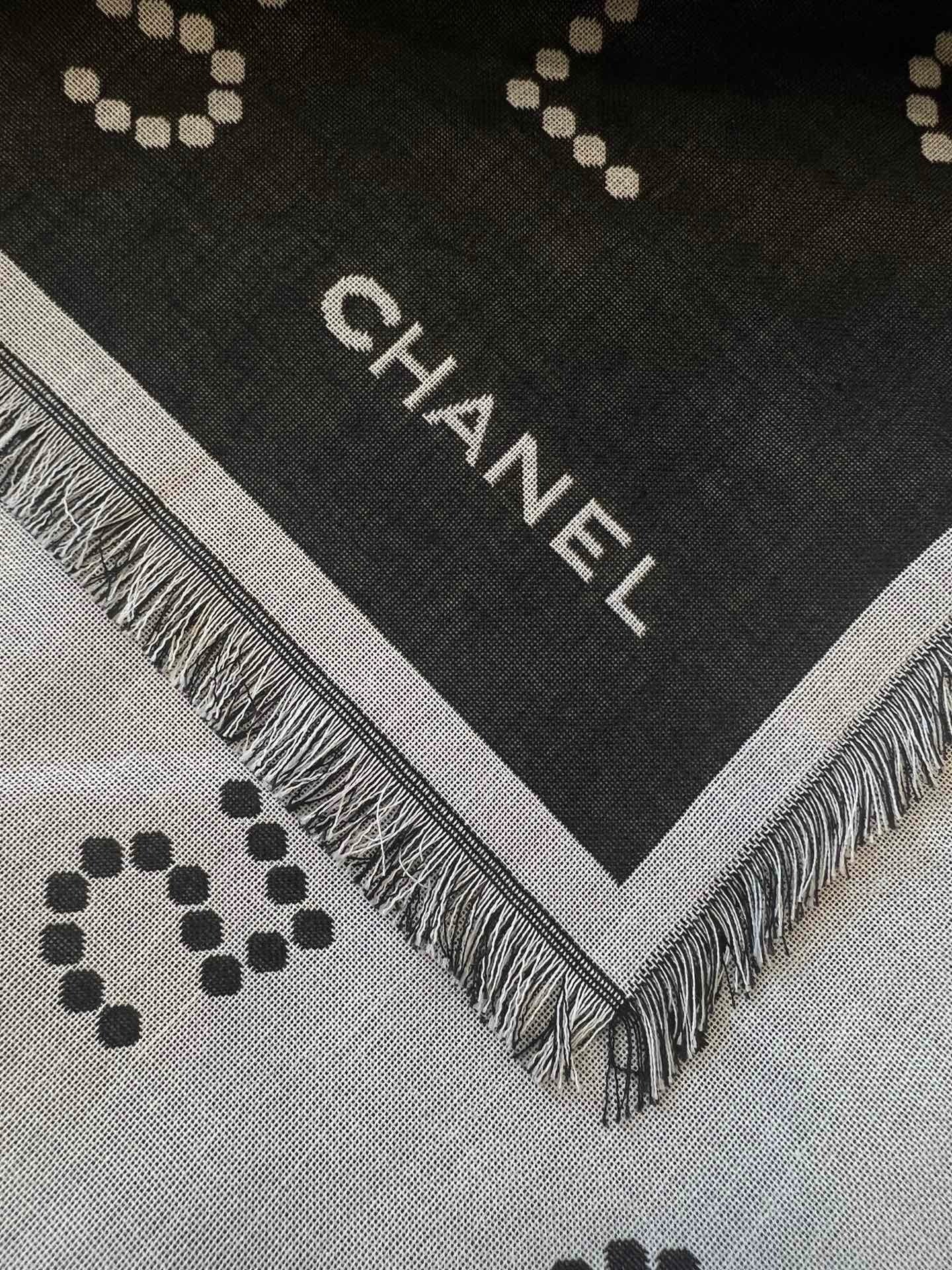 CHANEL 25S SCARF 140 IN WOOL SILK 700811 mysite