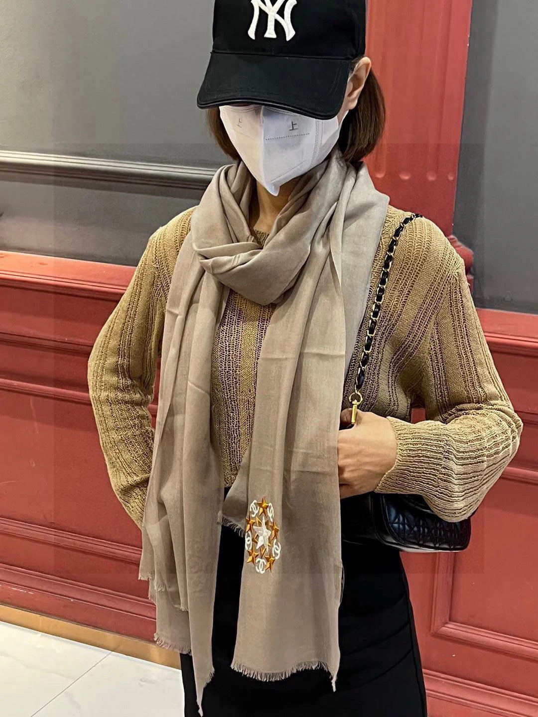 CHANEL 25S SCARF 200 IN CASHMERE WOOL 701967 mysite