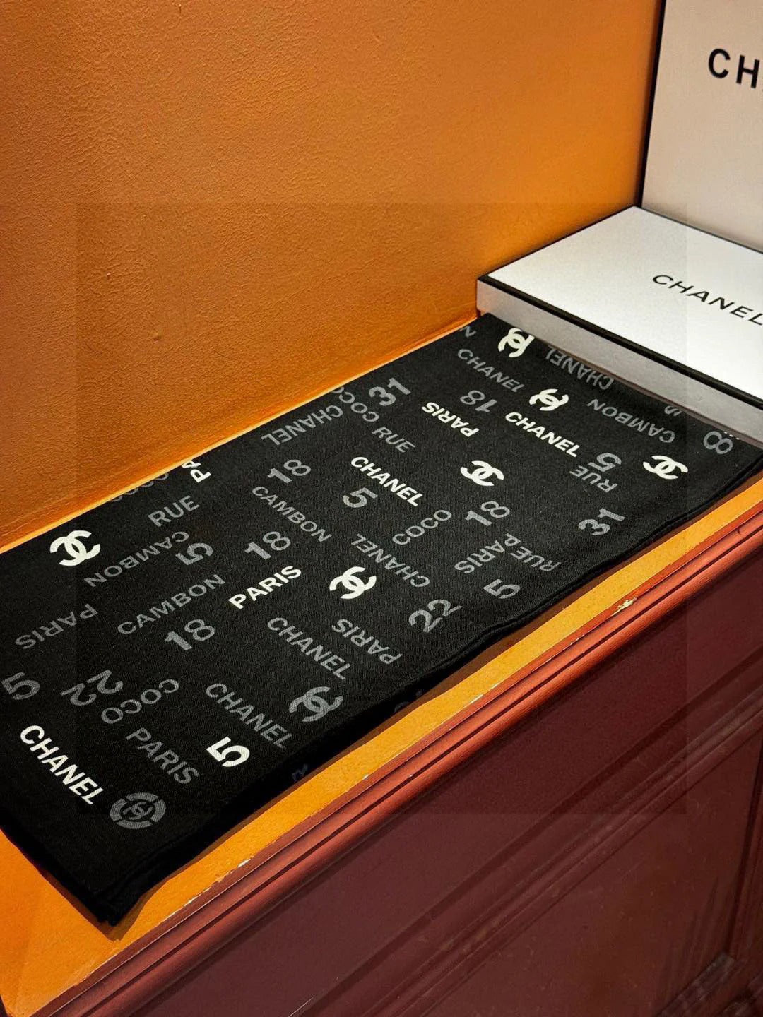 CHANEL 25S SCARF 140 IN CASHMERE SILK 733897 mysite