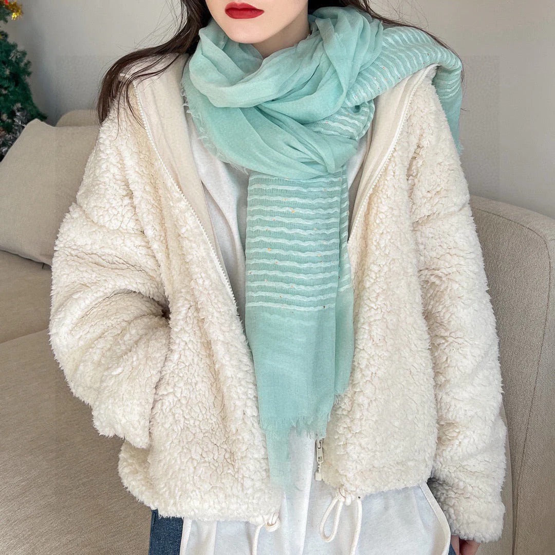 CHANEL 25S SCARF 200 IN CASHMERE VELVET 735755 mysite