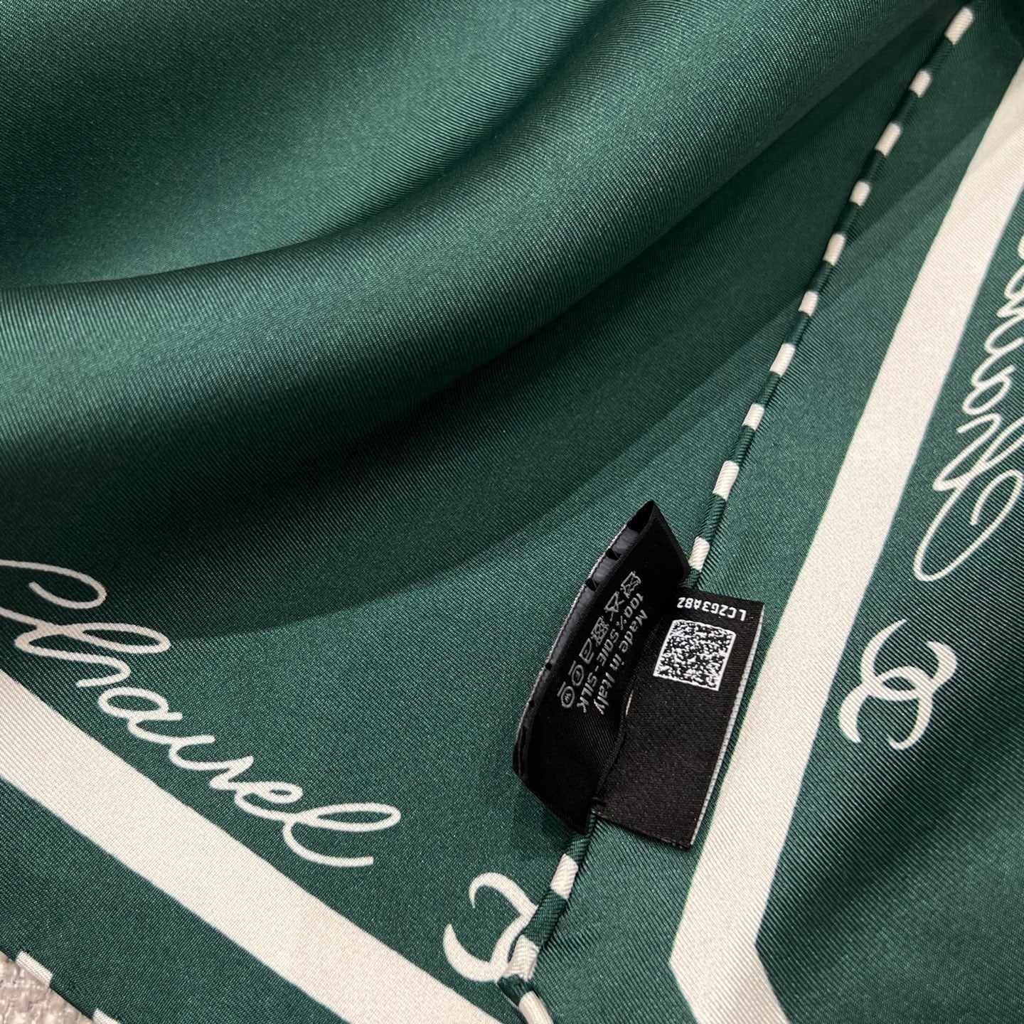 CHANEL 25S SCARF 160 IN SILK 697662 mysite