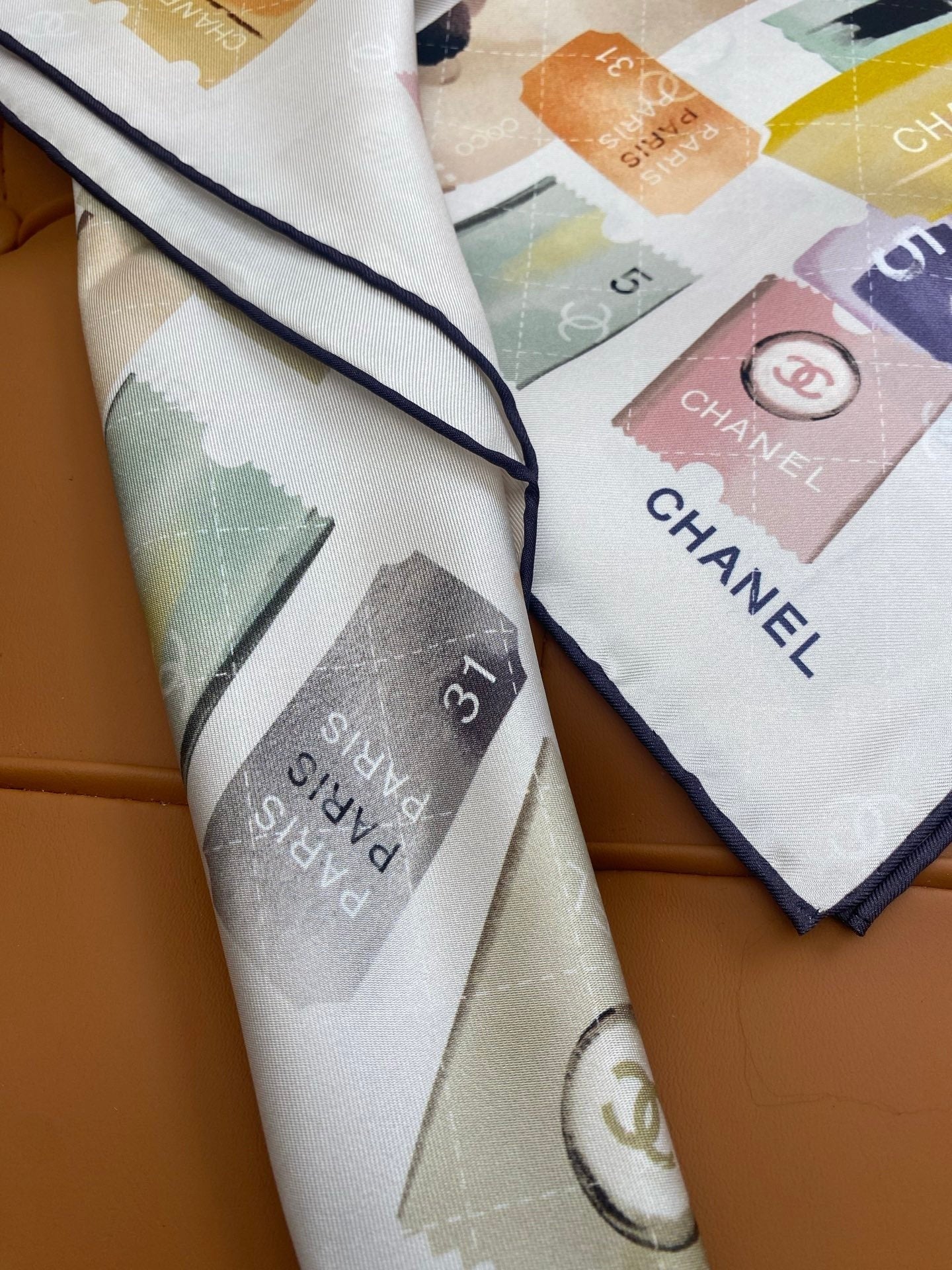 CHANEL 25S SCARF 90 IN SILK 703700 mysite