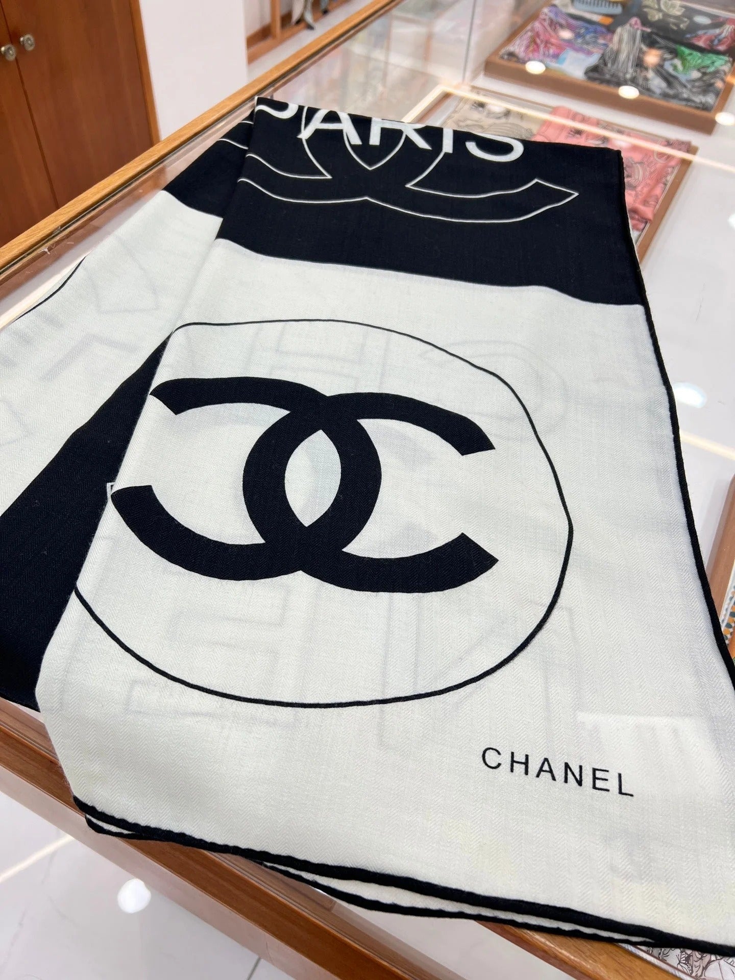 CHANEL 25S SCARF 135 IN CASHMERE SILK 708380 mysite
