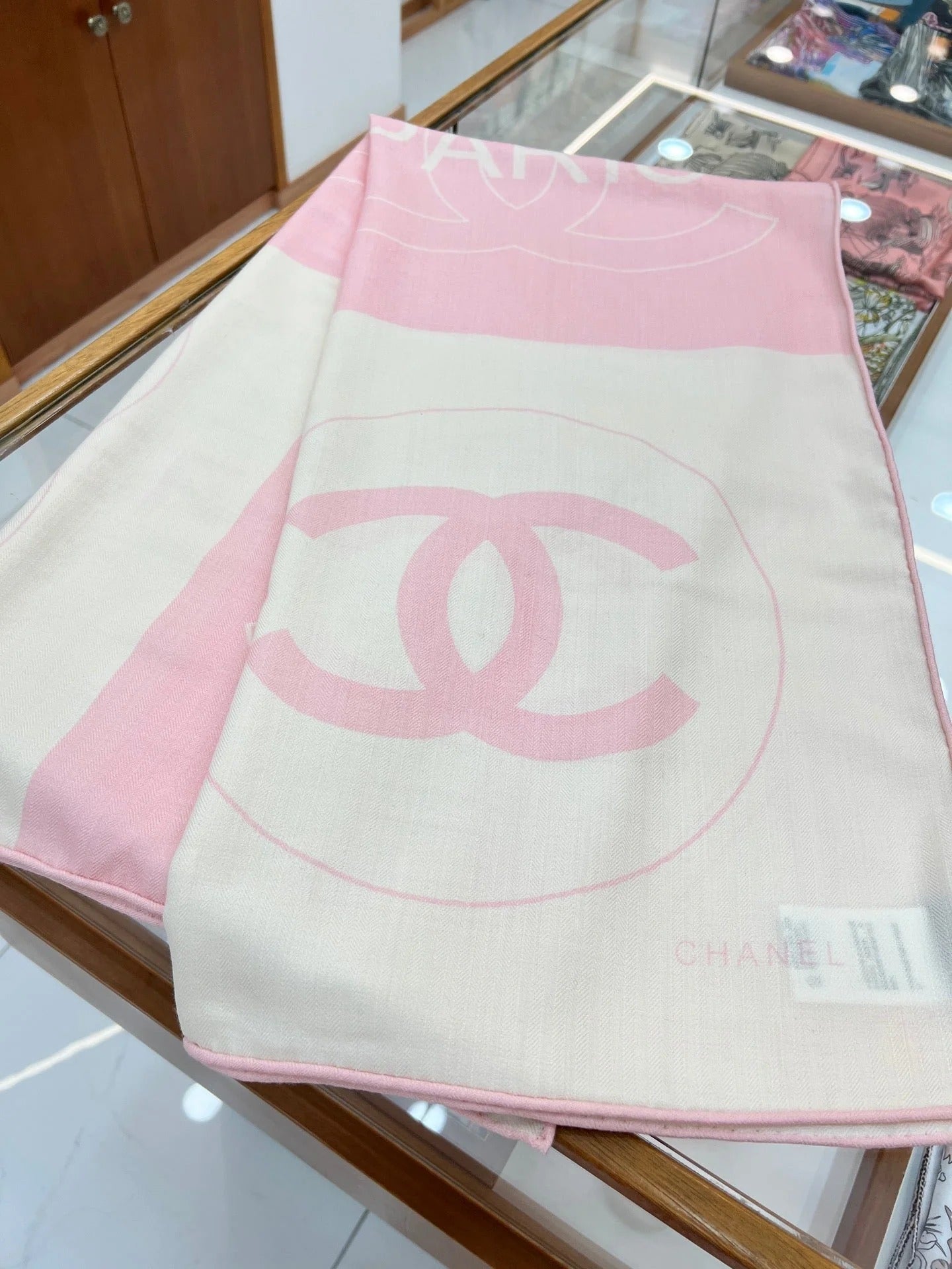 CHANEL 25S SCARF 135 IN CASHMERE SILK 737234 mysite
