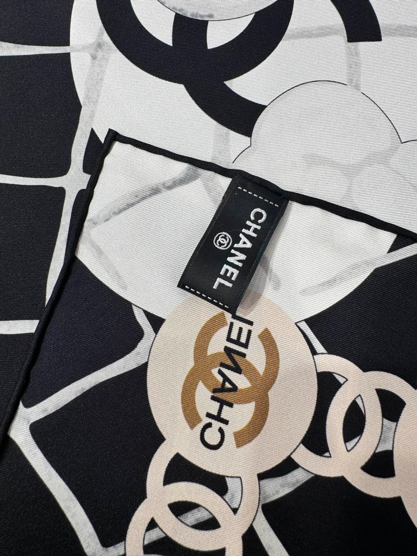 CHANEL 25S SCARF 90 IN CASHMERE SILK 737220 mysite