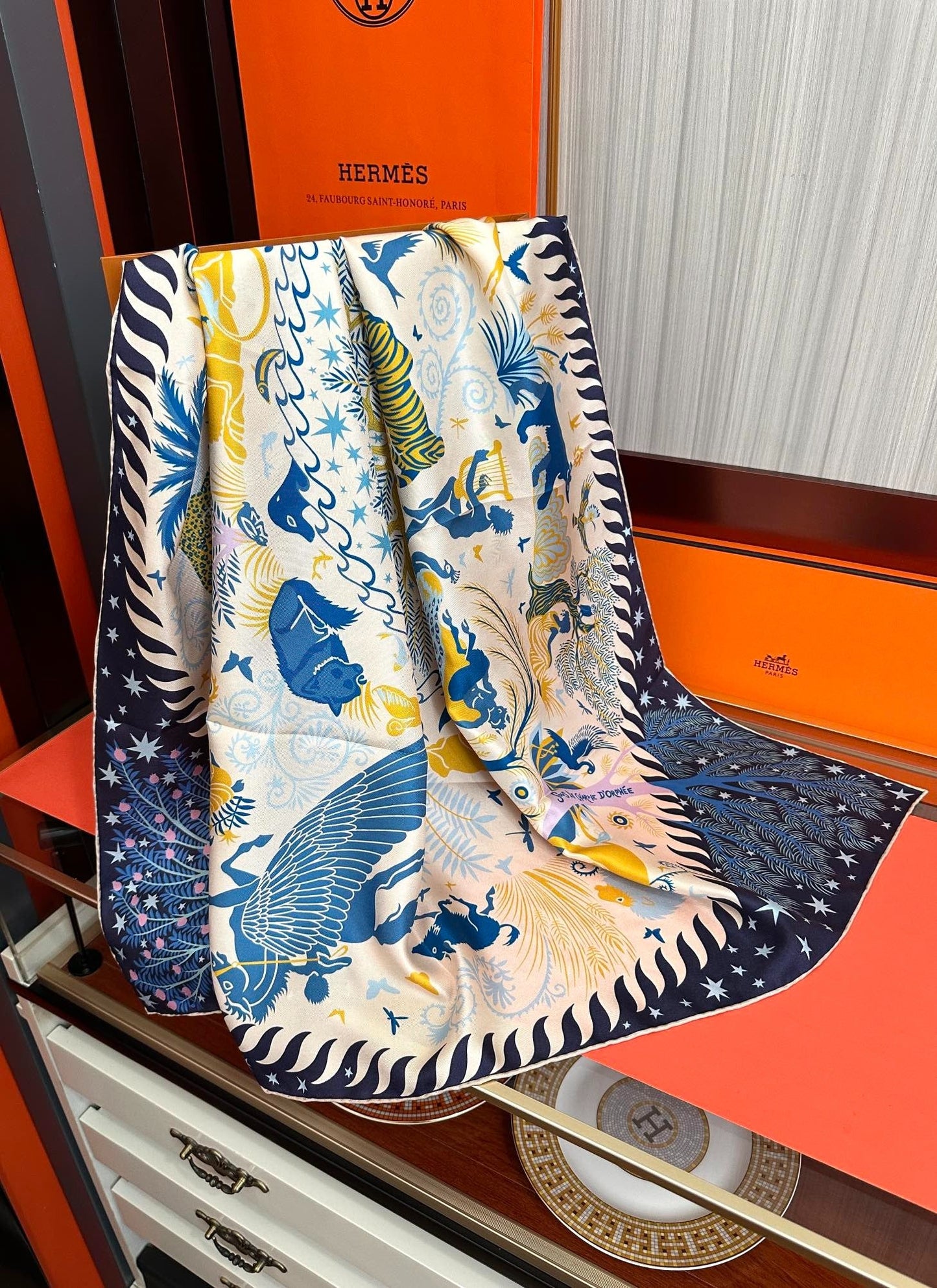 CHANEL 25S SCARF 90 IN SILK 709580 mysite