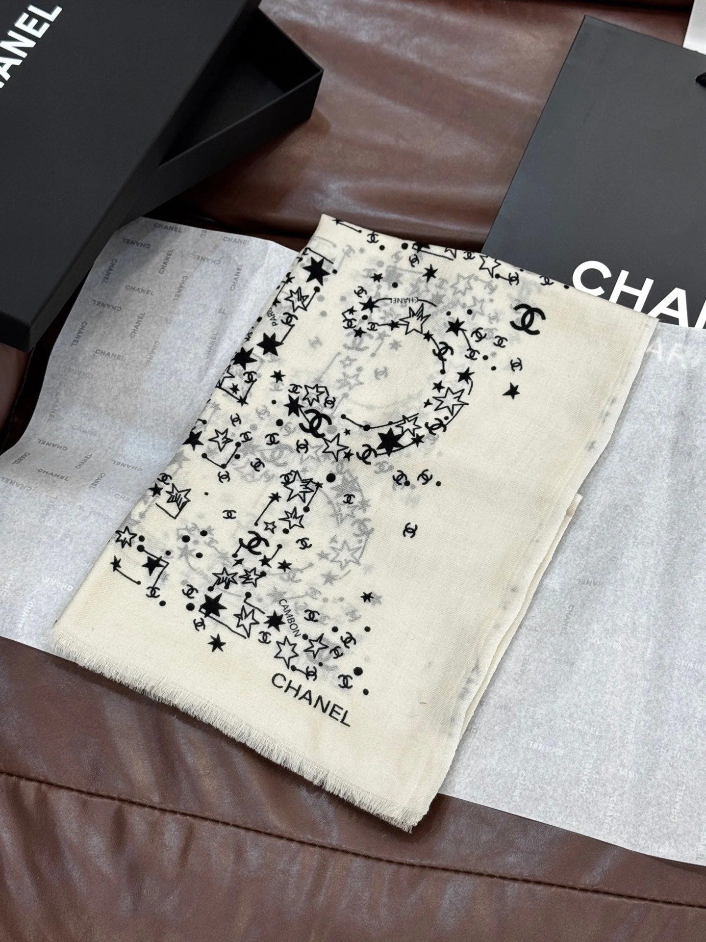 CHANEL 25S SCARF 200 IN CASHMERE 728987 mysite