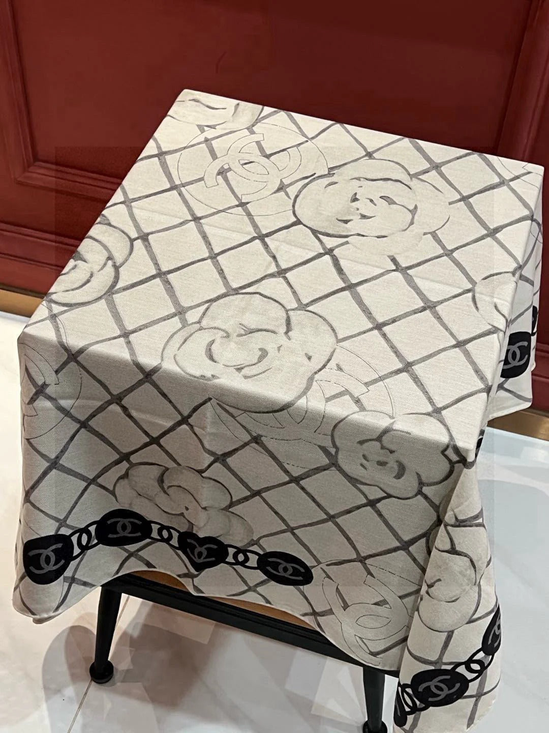 CHANEL 25S SCARF 110 IN CASHMERE SILK 730602 mysite