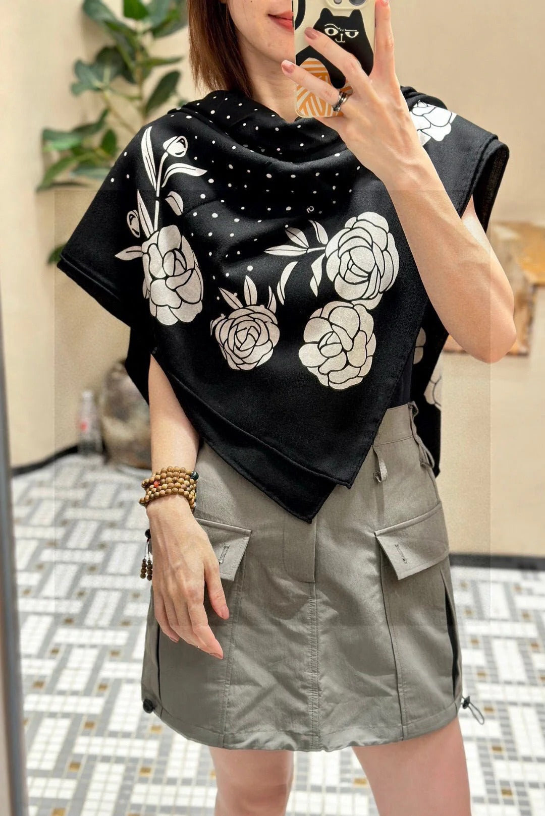 CHANEL 25S SCARF 140 IN SILK 735805 mysite