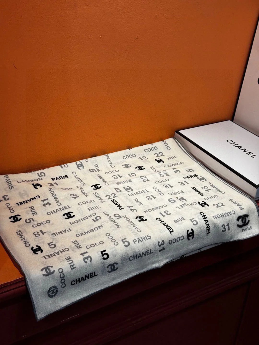 CHANEL 25S SCARF 180 IN CASHMERE SILK 738479 mysite