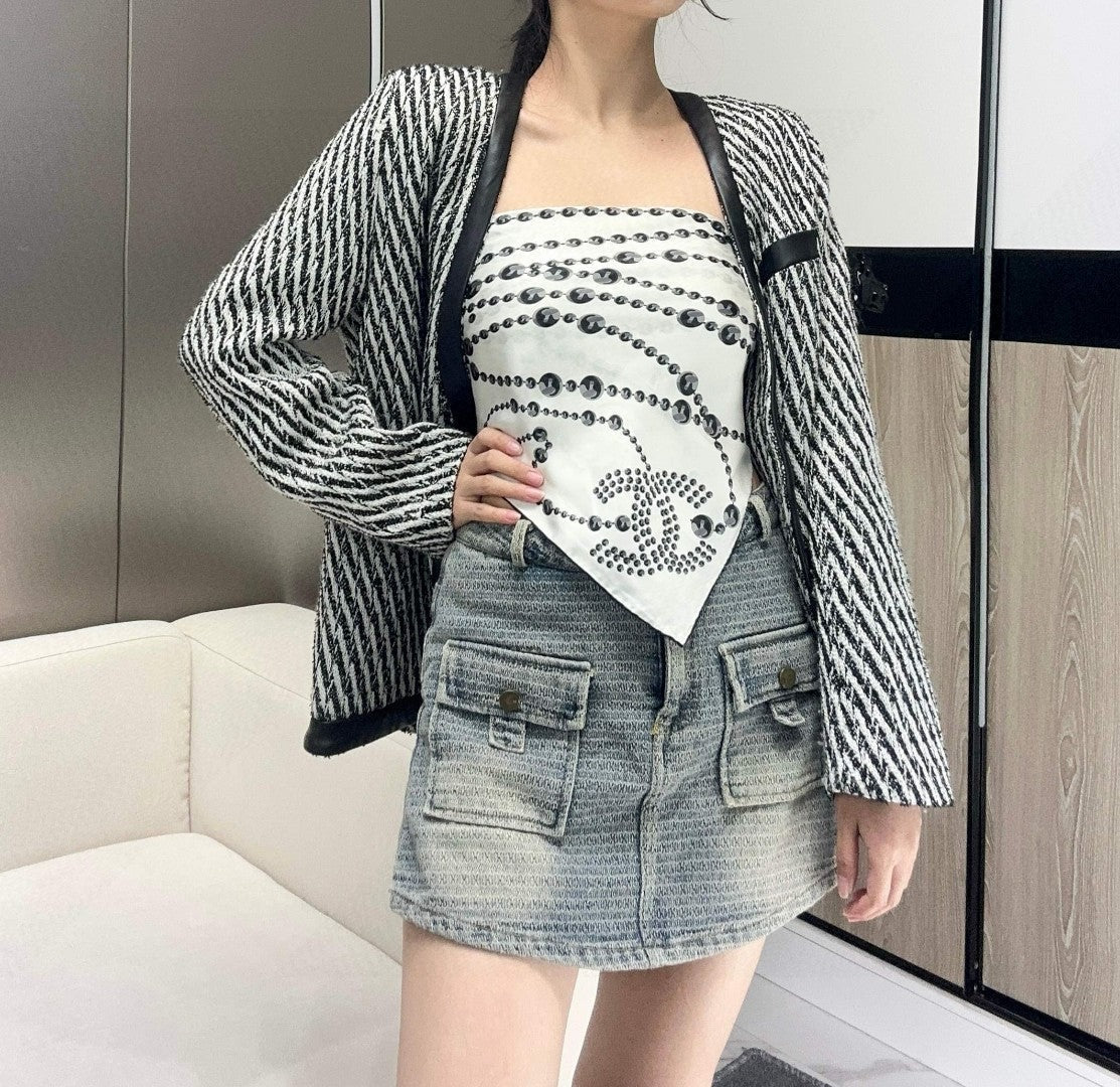 CHANEL 25S SCARF 90 IN SILK 711321 mysite