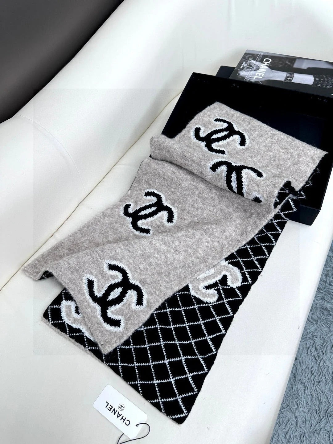 CHANEL 25S SCARF 185 IN CASHMERE 721525 mysite