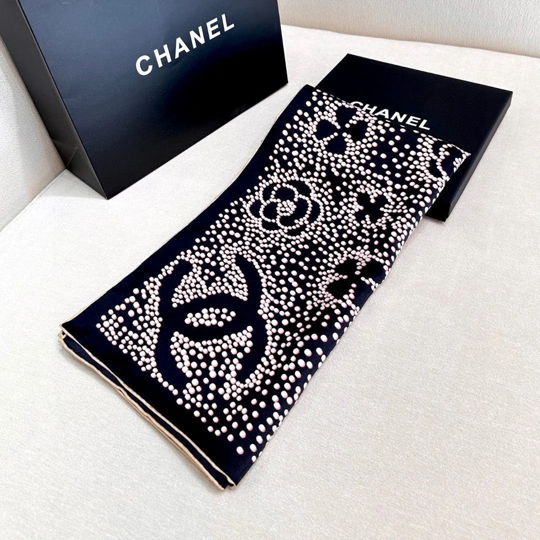 CHANEL 25S SCARF 90 IN SILK 724785 mysite