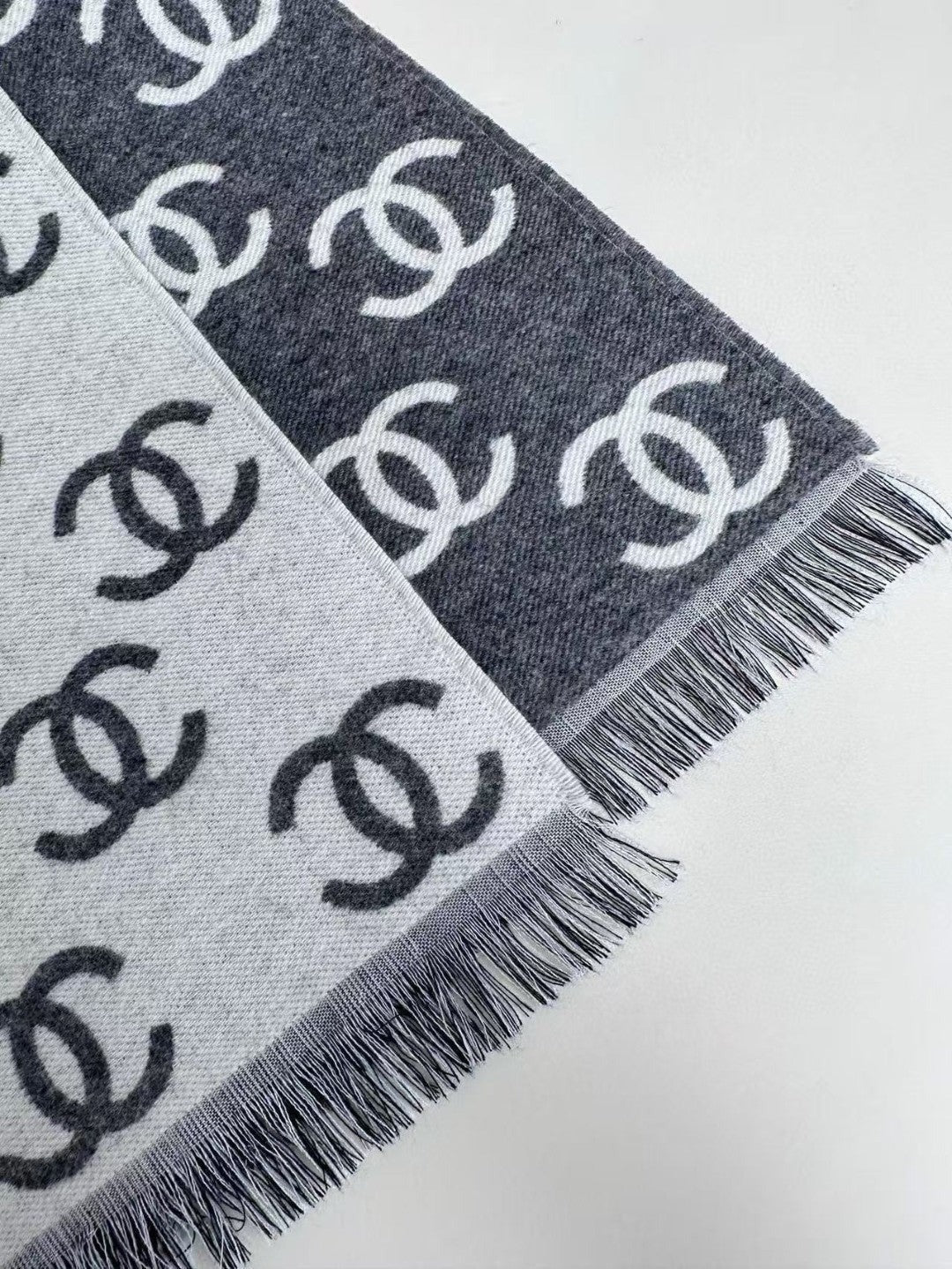 CHANEL 25S SCARF 180 IN CASHMERE WOOL 733941 mysite