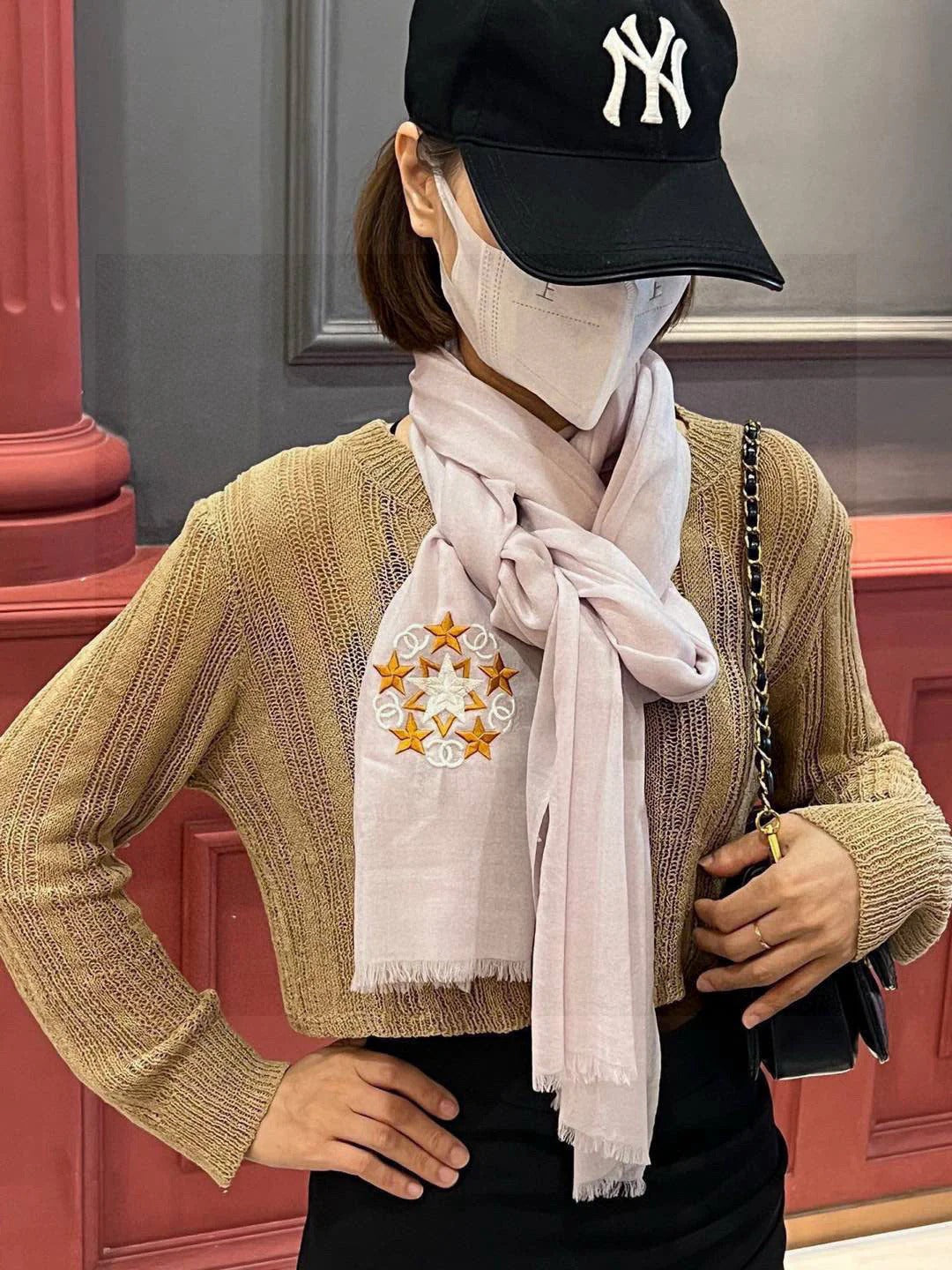 CHANEL 25S SCARF 200 IN CASHMERE WOOL 701966 mysite