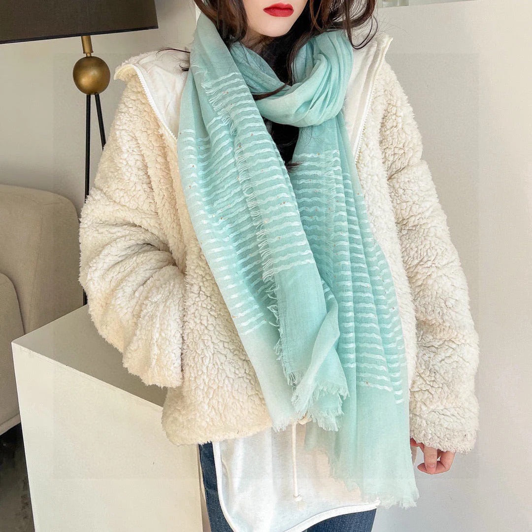 CHANEL 25S SCARF 200 IN CASHMERE VELVET 735755 mysite