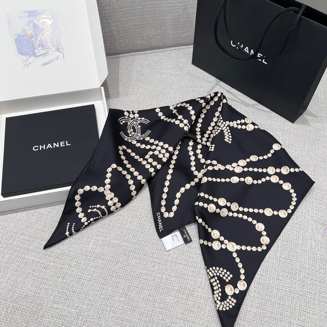 CHANEL 25S SCARF 90 IN SILK 735866 mysite