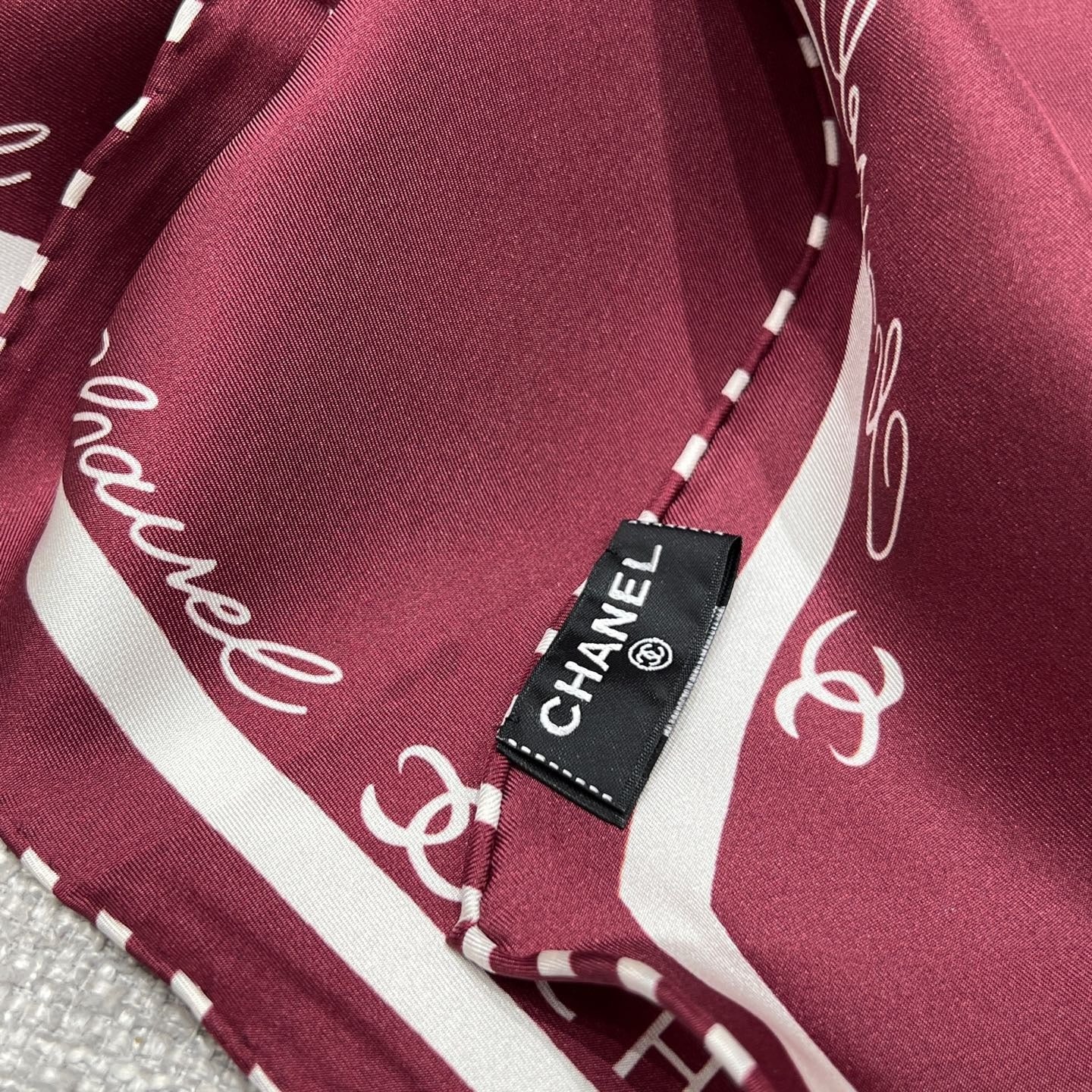 CHANEL 25S SCARF 160 IN SILK 697665 mysite