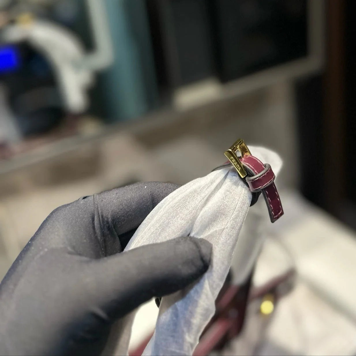 BONNIE SOFT LUX HANDBAG 32 IN BURGUNDY RED PATENT CALFSKIN mysite