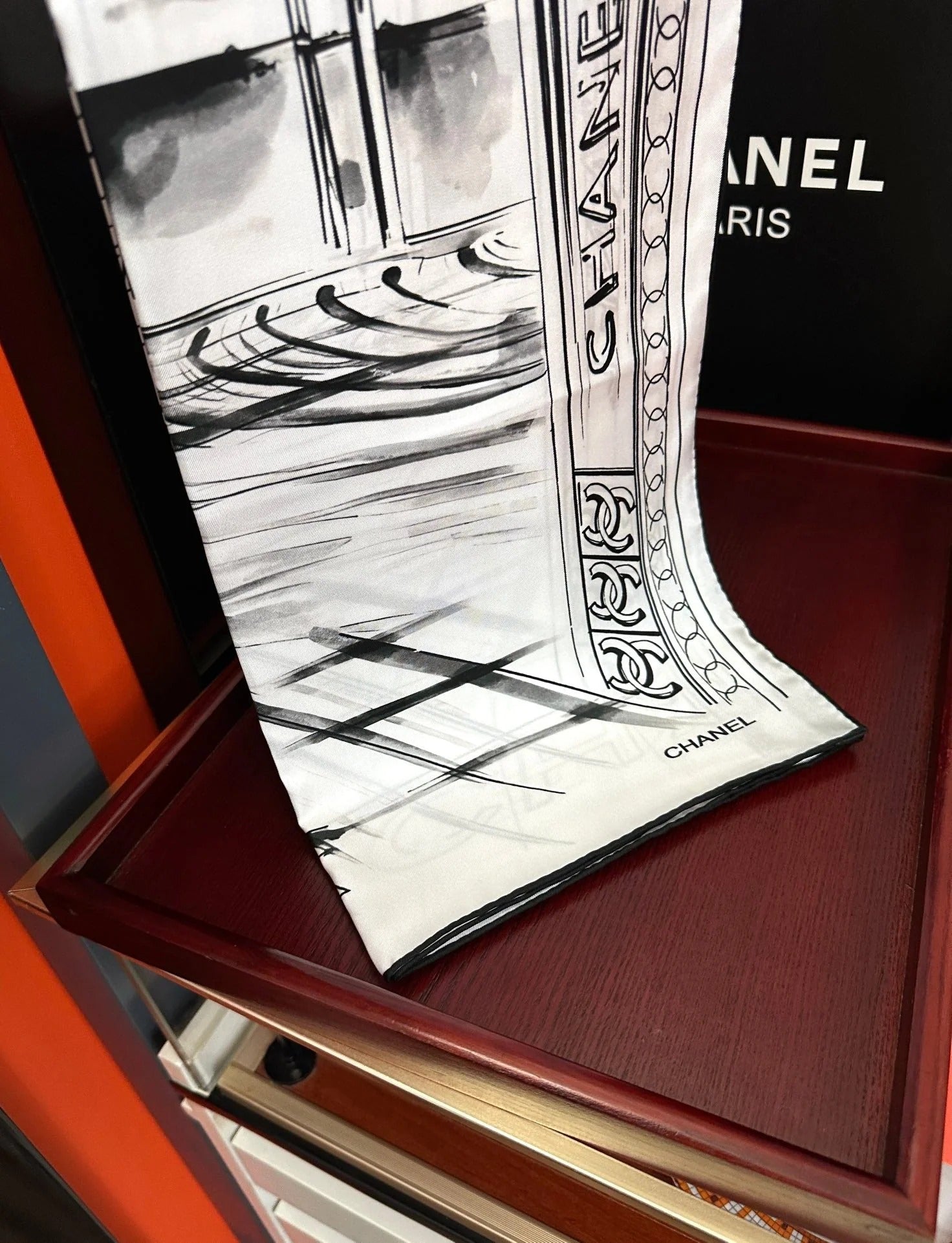 CHANEL 25S SCARF 90 IN SILK 001 mysite