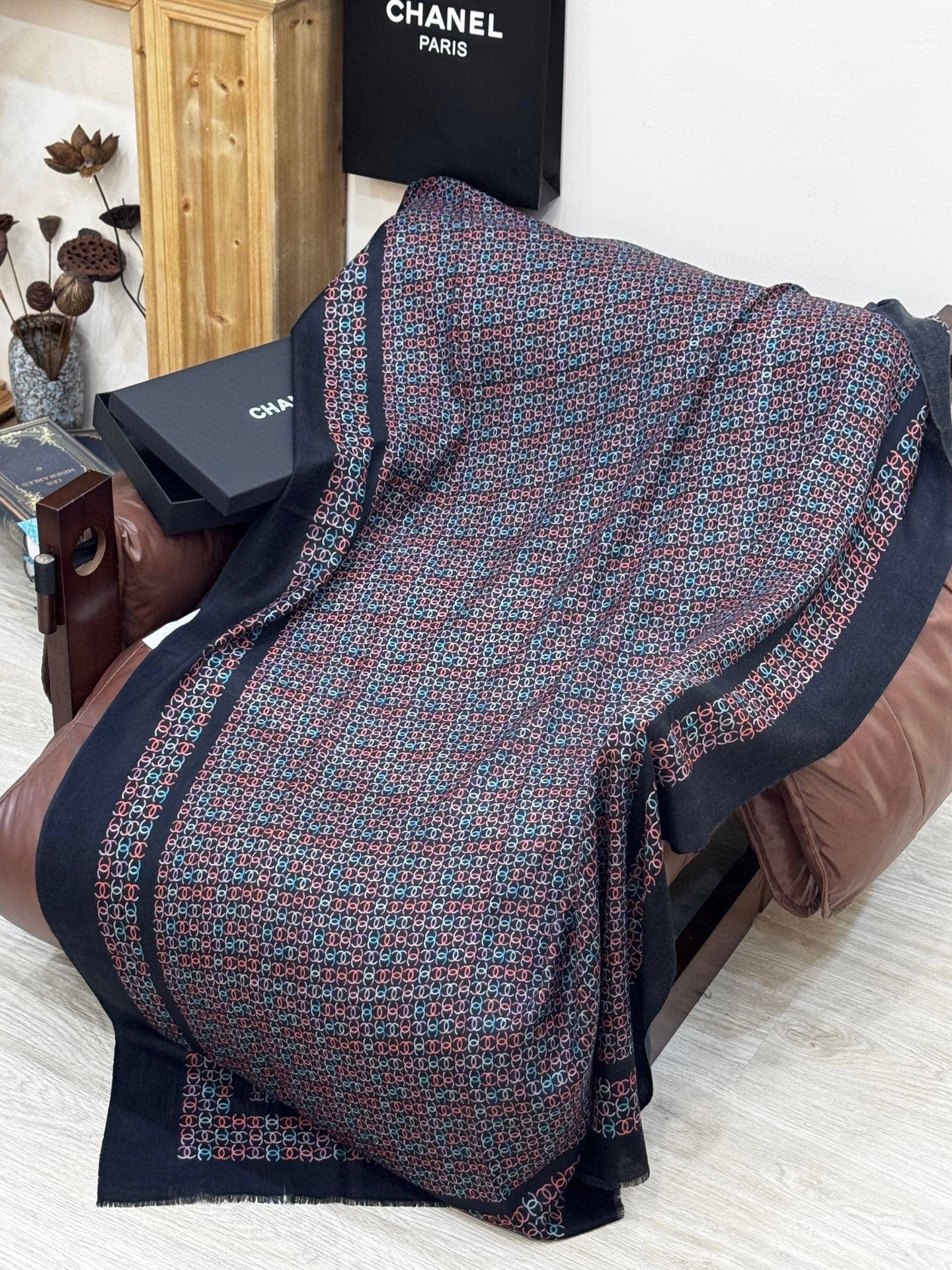 CHANEL 25S SCARF 200 IN CASHMERE 728979 mysite