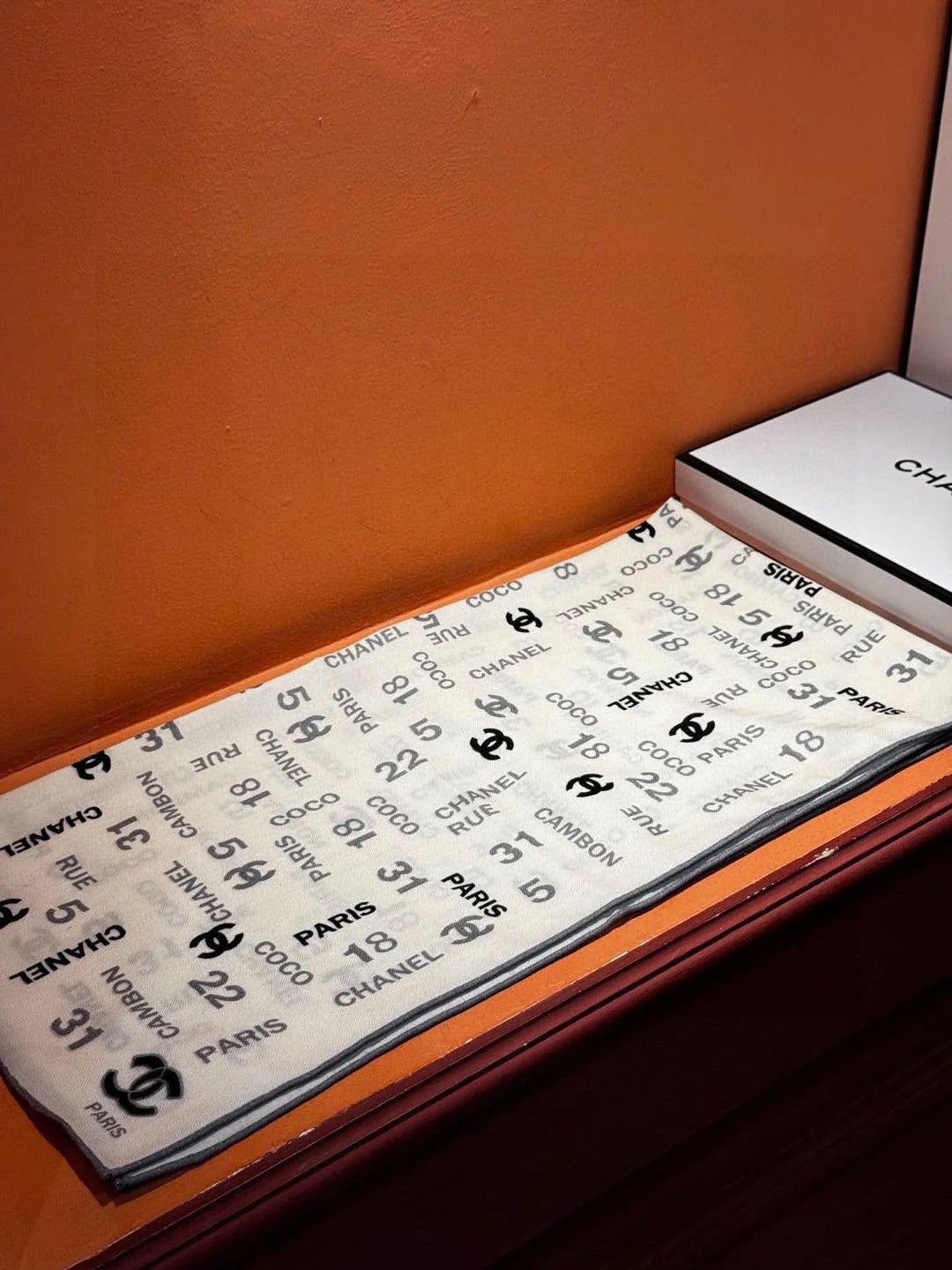 CHANEL 25S SCARF 180 IN CASHMERE SILK 738479 mysite