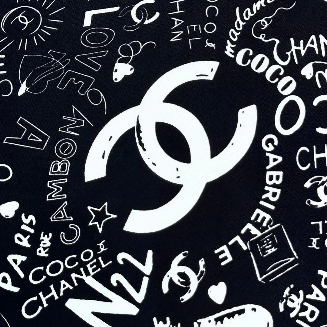 CHANEL 25S SCARF 90 IN SILK 730661 mysite