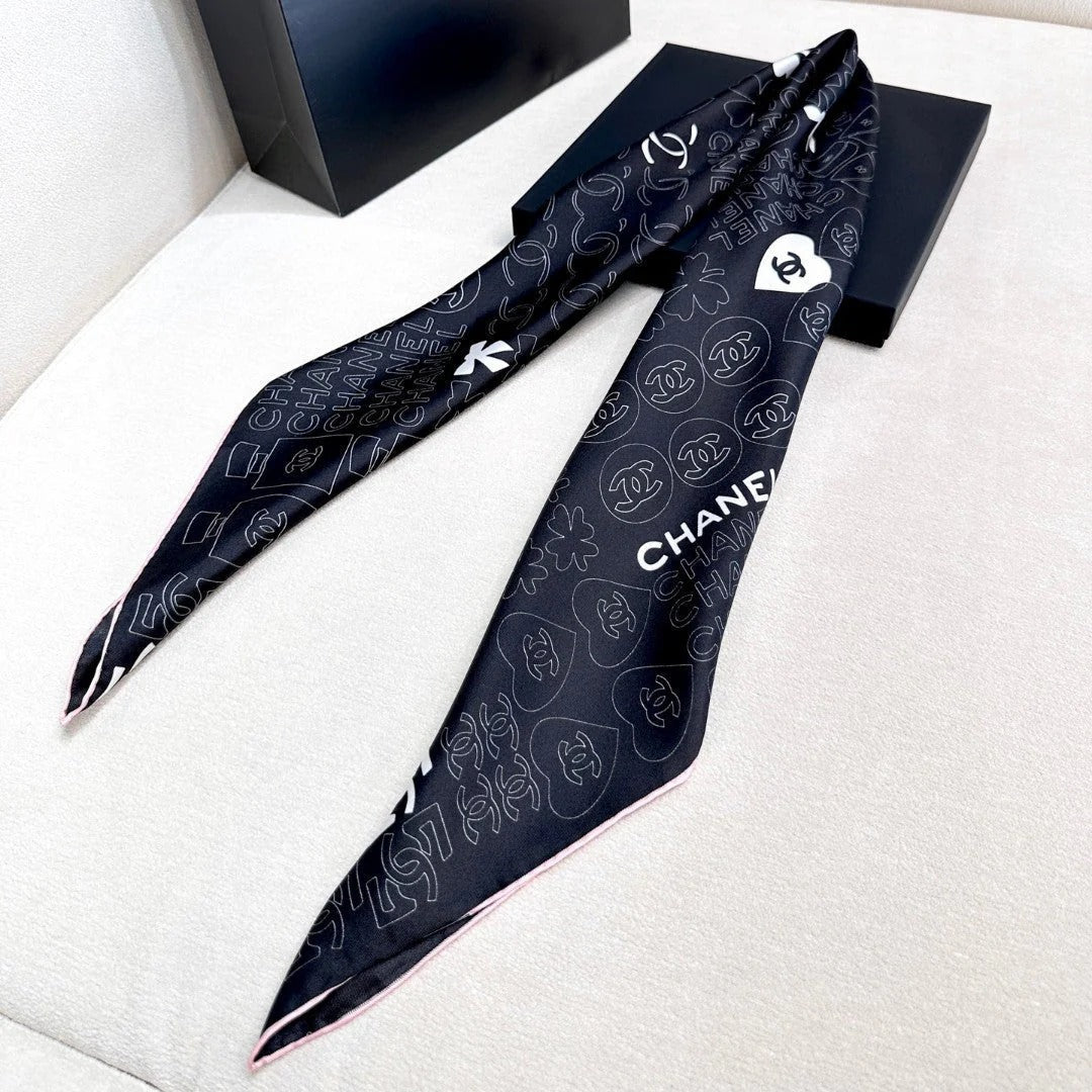 CHANEL 25S SCARF 90 IN SILK 724783 mysite