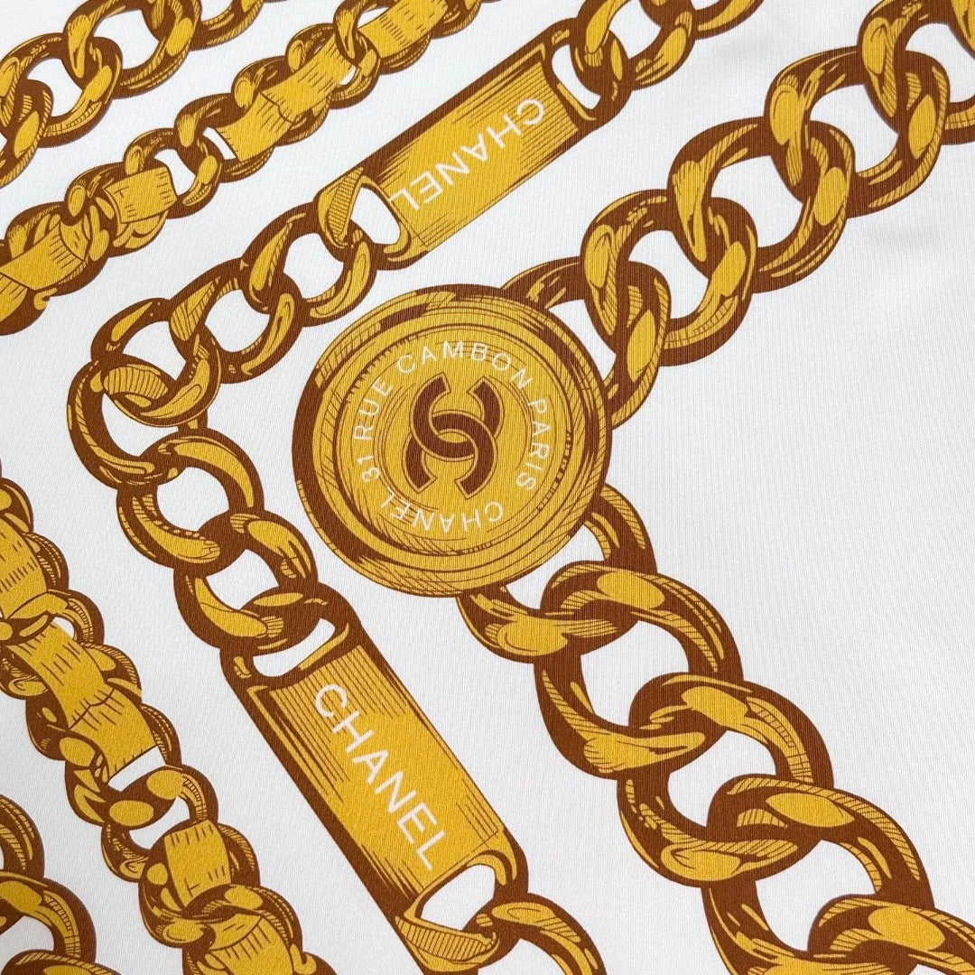 CHANEL 25S SCARF 90 IN SILK 729043 mysite