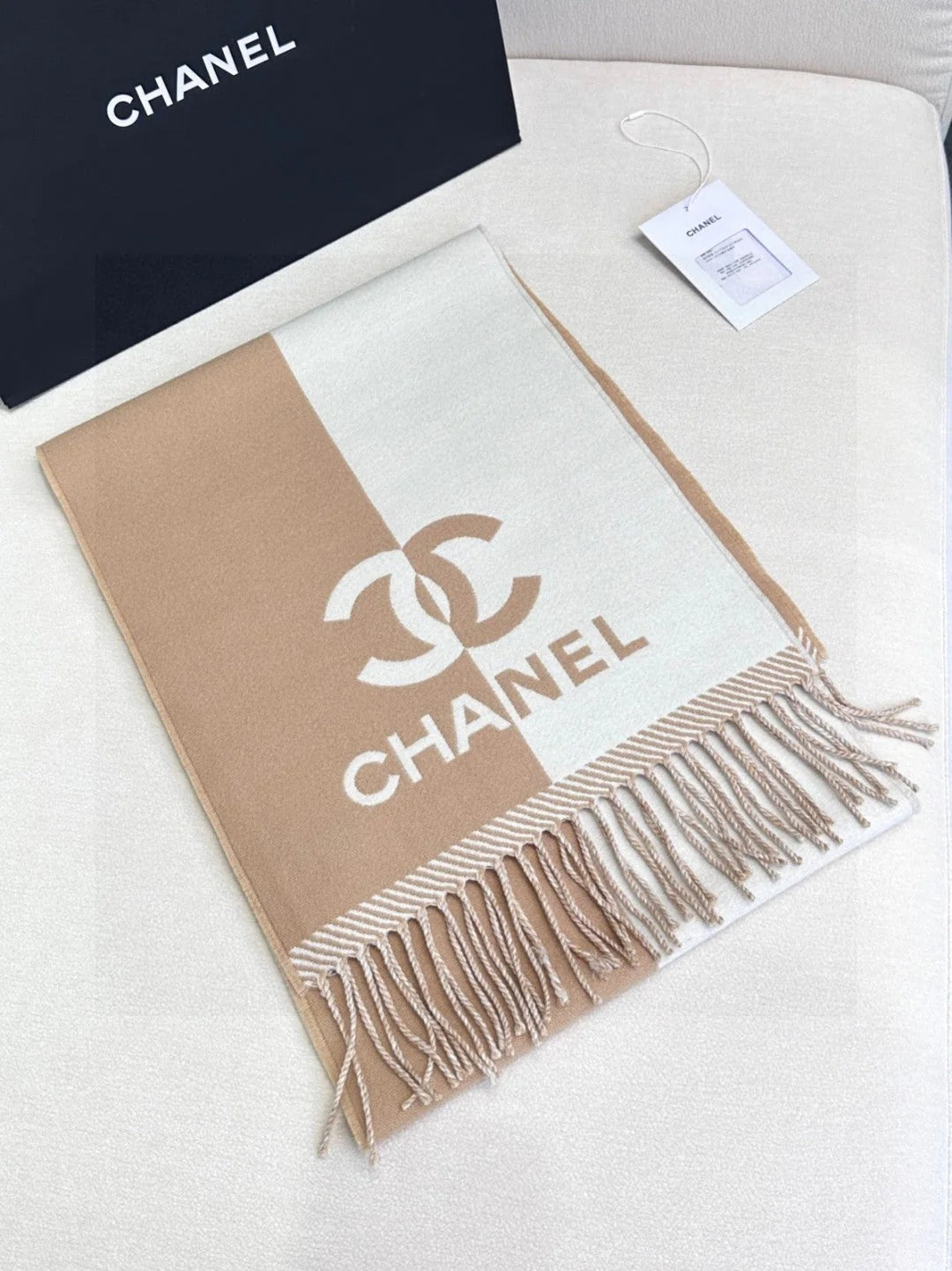 CHANEL 25S SCARF 184 IN MERINO WOOL 727323 mysite