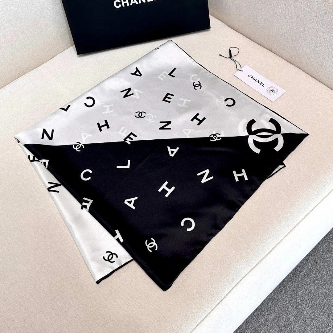 CHANEL 25S SCARF 90 IN SILK 720005 mysite