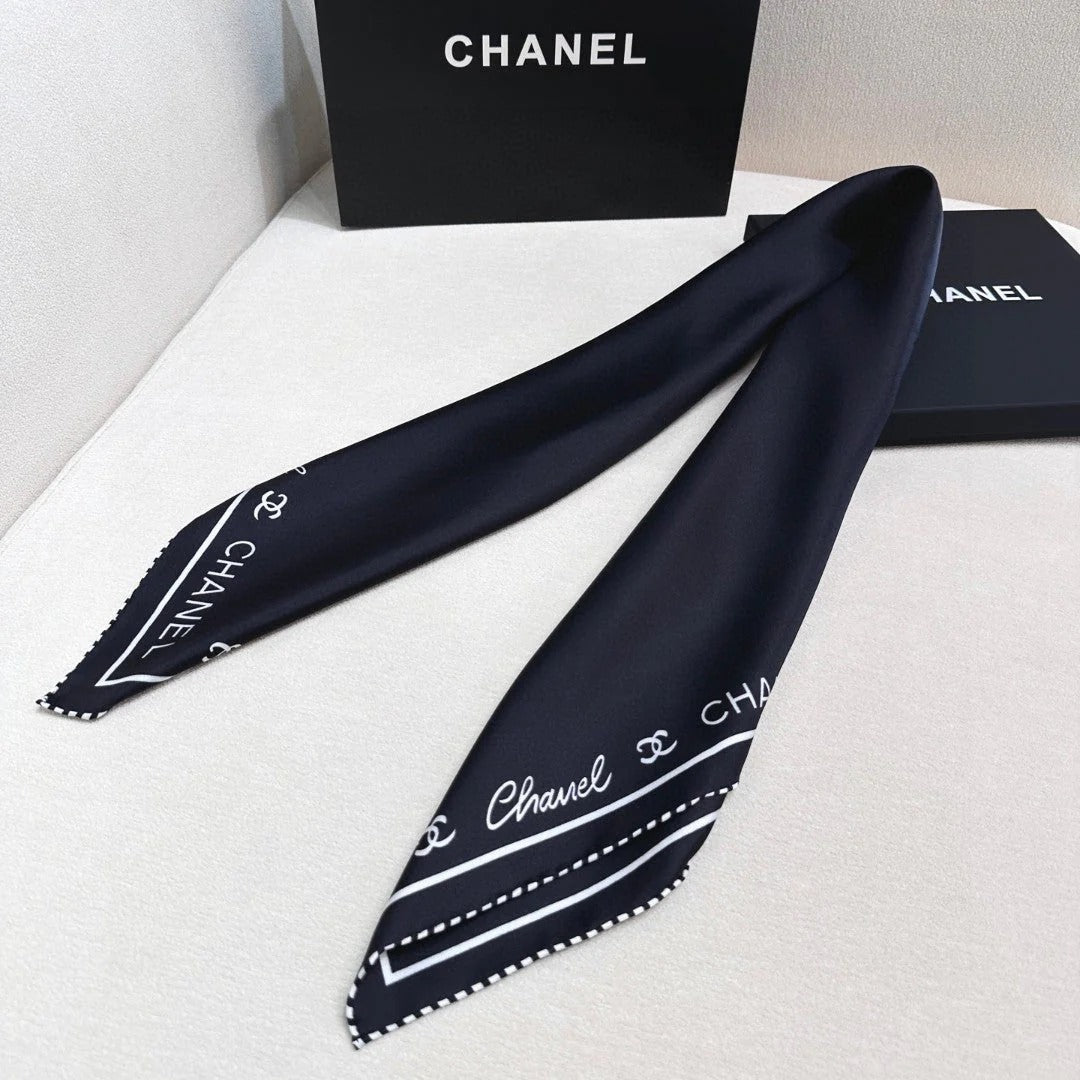 CHANEL 25S SCARF 90 IN SILK 732123 mysite